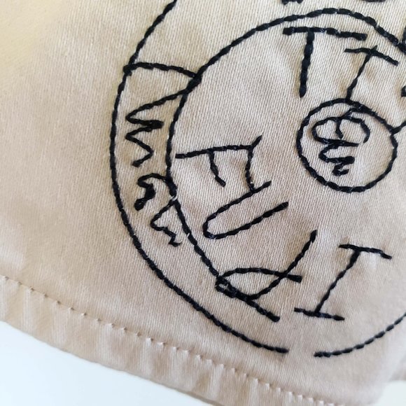 Hearts Of Palm Women's Tan Embroidered Button Down Lightweight Jacket Coat - Picture 7 of 16